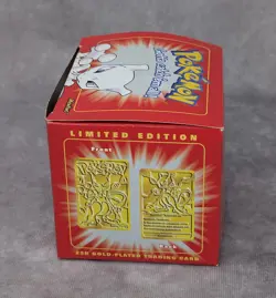 Vintage 1999 Burger King 23k Gold Plated Pokemon Card - Mewtwo - Image 4