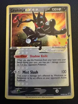 Pokemon TCG Celebrations Shiny Greninja Star SWSH144 Promo Card - Image 1