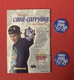 Pokemon Advanced Rule Book Version 5 + 2 Chansey Wizards 1999 TCG Flipping Coin - Image 2