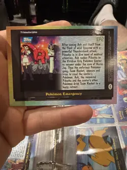 EP2 Pokemon Emergency - TV Animation Edition - Pokemon Topps Card Blue Logo - Image 2