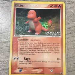 Pokemon TCG Ditto (Charmander) 061/113 Delta Species Reverse Holo 60 HP - Image 1
