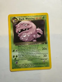 Pokemon Dark Weezing 31/82 - Team Rocket -Rare Pre-owned - Image 1