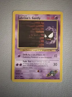 Pokemon TCG Sabrina's Gastly Gym Challenge 96/132 LP Condition WOTC - Image 1