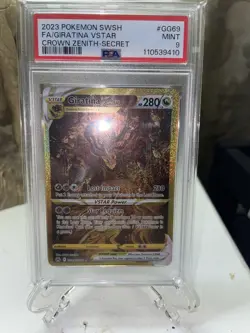 Pokemon Giratina VSTAR Secret Rare Holo Crown Zenith GG69/GG70 PSA 9 - Image 1