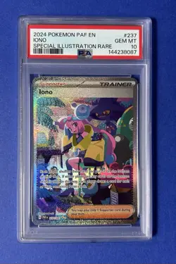 2024 Pokemon PAF EN Iono Special Illustration Rare #237 PSA 10 GEM MT - Image 1
