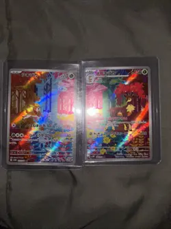 Japanese Deerling 073/071 & Sawsbuck 074/071 AR sv5M set Cyber Judge Pokemon NM - Image 1