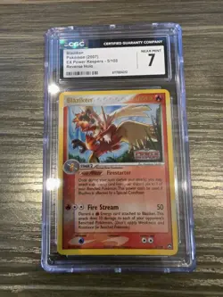CGC 7 Blaziken 2007 EX Power Keepers 5/108 Reverse Holo STAMPED Pokemon NM psa - Image 1