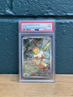 Pokemon TCG Prismatic Evolutions - SVP173 Eevee - Pokemon Center Stamped - PSA 9 - Image 1