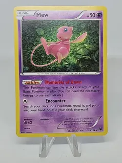 Pokemon TCG Mew 29/124 XY Fates Collide Holo Rare NM - Image 1