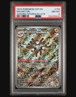 2024 POKEMON SVP EN-SV BLACK STAR PROMO #159 MAGNETON SURGING SPARKS PC ETB - Image 1