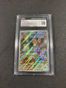 Pokemon TCG Charmander 2023 Black Star Promos 044 Obsidian Flames ETB CGC 10 - Image 1
