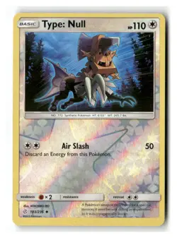 Type: Null 183/236 Uncommon Cosmic Eclipse Pokemon Reverse Holo Near Mint - Image 1