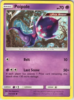 Poipole – Pokemon TCG SM Unified Minds 102/236 Uncommon NM - Image 1