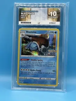 ACE 10 Blastoise 017/078 Holo 2022 Pokemon Go TCG (NOT PSA) - Image 1