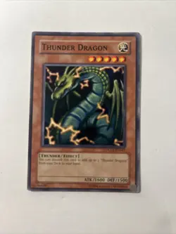 Yugioh! LP Thunder Dragon - DLG1-EN041 - Common - Unlimited Edition Lightly Play - Image 1