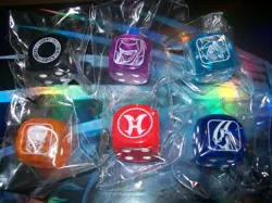 6 Sealed Dice Set Legendary Duelists Season 3 LDS3 Dark Magician Girl Yu-Gi-Oh! - Image 1