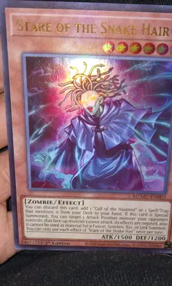 Yu-Gi-Oh! TCG Stare of the Snake Hair (Ultra Rare) MZMU - Image 1