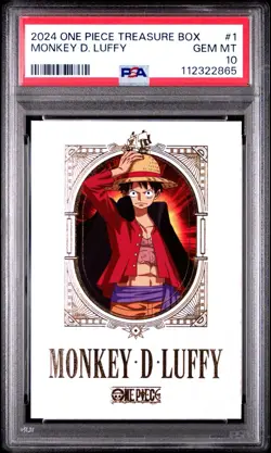 Luffy Treasure Box 2024 One Piece Monkey D. Luffy #1 PSA 10 Gem Mint - Image 1