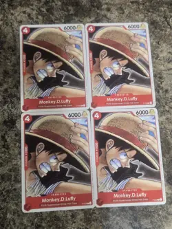 One Piece TCG 4x Monkey.D.Luffy P-022 Promos *NM* *SHIPS NOW* - Image 1