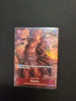 One Piece TCG Wings of the Captain English Shanks SR Alt Art Foil OP06-007 NM - Image 1