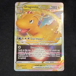 Pokemon TCG Dragonite VSTAR Ultra Rare Holo Full Art Card 050/078 - Image 1