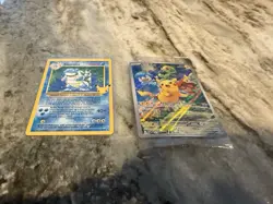 Pokemon TCG Blastoise & Pikachu Holo Card Lot SVP 027, 21/102 sealed - Image 1