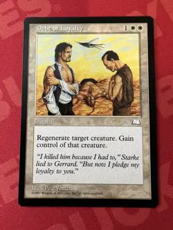 Magic The Gathering Debt of Loyalty Weatherlight Rare Card NM MTG - Image 1