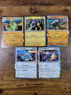 Lot of 5 Pokemon Holo Cards Mega Phantasmal Flames/Ascended Heros – Bundle Mint - Image 1