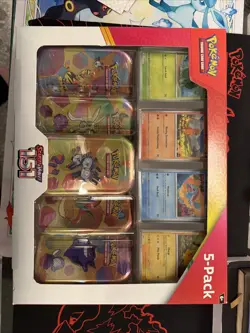 Pokemon Scarlet & Violet - 151 Costco Bundle (5-Pack) Mini Tins w/ 4 Promo Cards - Image 1