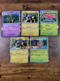 Lot of 5 Pokemon Holo Cards Mega Phantasmal Flames/Ascended Heros – Bundle Mint - Image 1