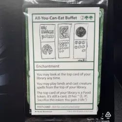 All You Can Eat Buffet MTG Secret Lair Test Card *SEALED* Magic the Gathering - Image 2