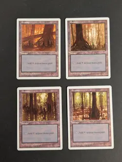 MTG Card - 4x Swamp (All 4 Art) - Core Set Fifth (5th) Edition NM, Vintage Magic - Image 3