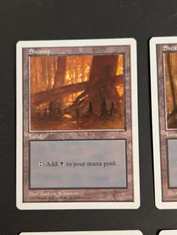 MTG Card - 4x Swamp (All 4 Art) - Core Set Fifth (5th) Edition NM, Vintage Magic - Image 4