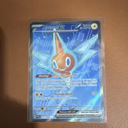 Pokemon Rotom EX 111/094 Holo Ultra Rare Basic Lightning HP 190 Me02 Card - Image 1