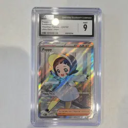 Pokemon Poppy 220/197 SV03 Obsidian Flames Ultra Rare Holo Trainer CGC 9 Card - Image 1