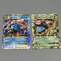 Pokemon M Blastoise & M Venusaur EX XY Evolutions #22/108 & 2/108 Card Set - Image 1
