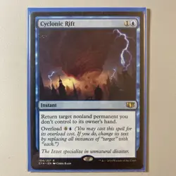 1x Cyclonic Rift Commander 2014 Regular 104 / 337 LP MTG Card - Image 1