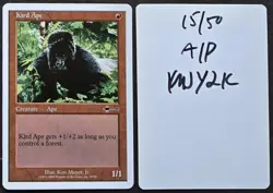 SIGNED MTG Magic Ken Meyer Jr Artist Proof _ Beatdown _ KIRD APE _ VHTF #15/50! - Image 1