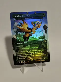 Paradise Chocobo Borderless FOIL MTG Final Fantasy - Image 1