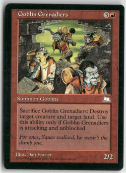 Goblin Grenadiers Magic The Gathering Weatherlight MTG Card Played - Image 1