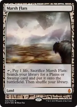 Plaines Marecageuses / FOIL - Marsh Flats - Zendikar Expeditions Magic Mtg - Image 1