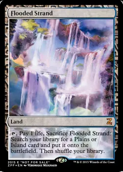 Greve inondee PREMIUM / FOIL - Flooded Strand - Zendikar Expeditions Magic Mtg - Image 1
