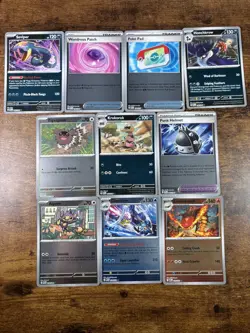 Lot of 10 Pokemon Reverse Holo Cards Mega Phantasmal Flames/Ascended Heros Mint - Image 1