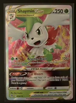 Shaymin VSTAR 014/172 - Brilliant Stars - Ultra Rare Holo Pokemon Card Near Mint - Image 1
