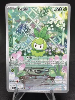 Petilil 091/086 Sv: Black Bolt Holo Pokemon TCG Illustration Rare Card - Image 1