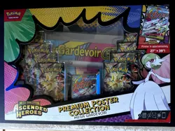 Pokemon Ascended Heroes Premium Poster Collection Mega Gardevoir New Sealed - Image 1