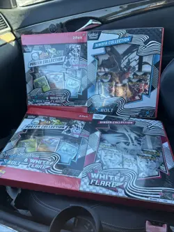 Pokemon Black Bolt and White Flare Binder + Poster Collection Sam's In Hand - Image 1