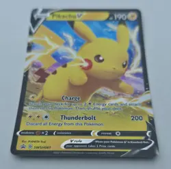 Pokemon TCG- Pikachu V SWSH061 Black Star Promo- Sword & Shield Promo - Image 5