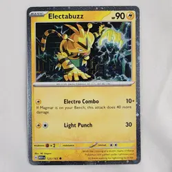 Electabuzz 125/165 Cosmos Holo + Zapdos ex SVP 049 NM SV 151 Promo Pokemon Set - Image 2