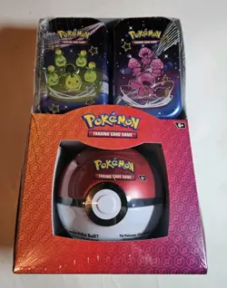 Pokemon TCG: Paldean Fates Mini Tins With Pokeball Sam’s Club - Sealed - New - Image 1